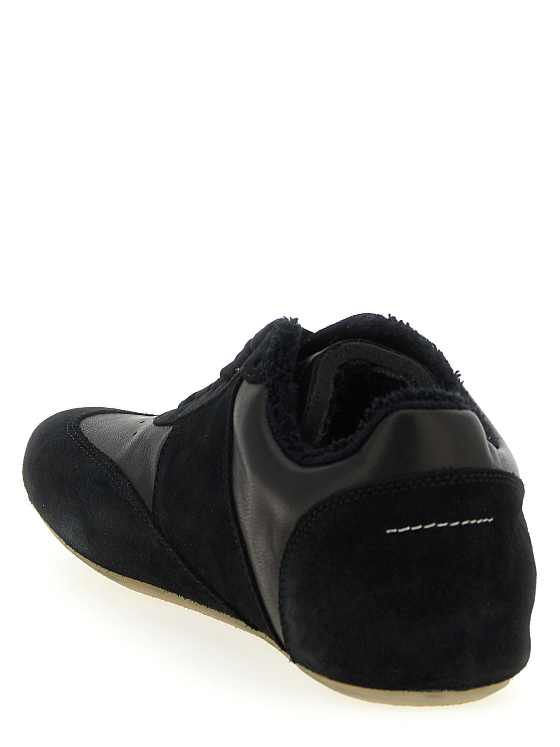 Black Calfskin Athletic Sneakers