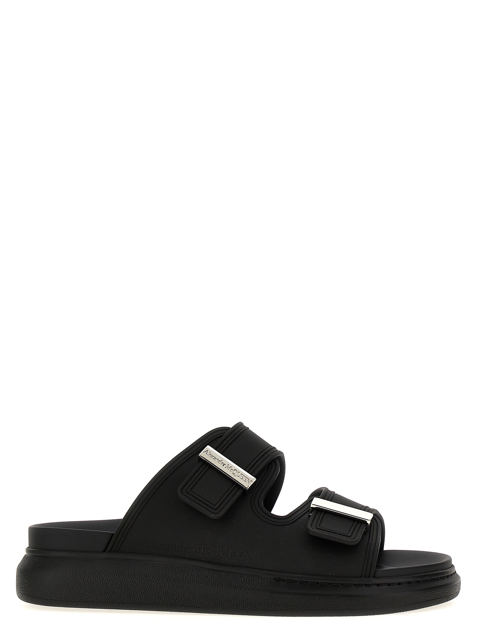 Black Rubber Slides
