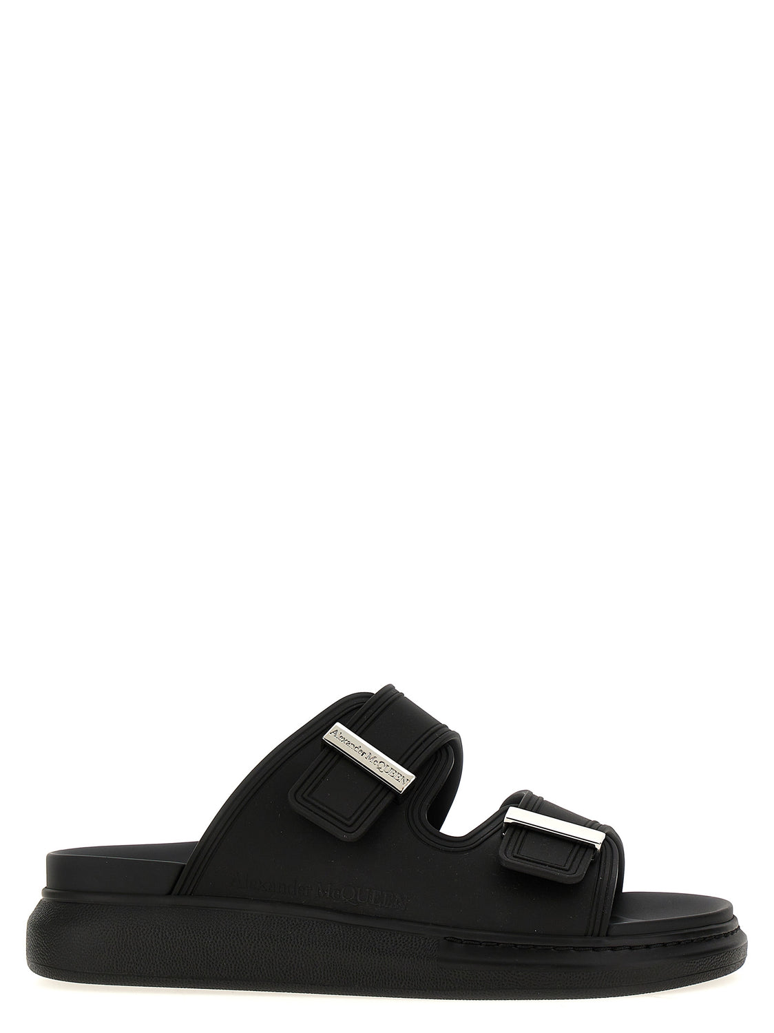 Black Rubber Slides