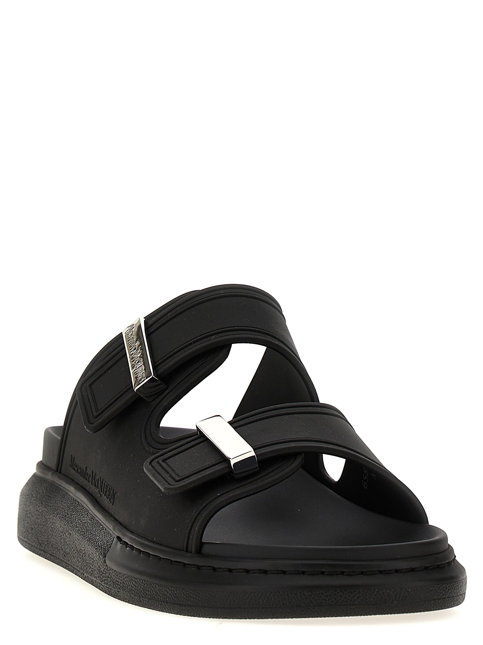 Black Rubber Slides
