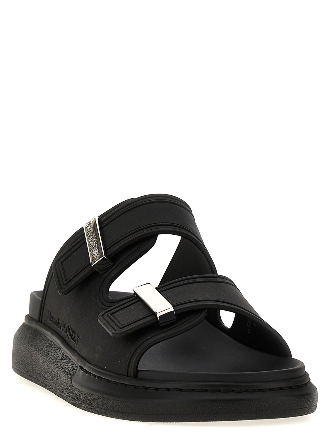 Black Rubber Slides