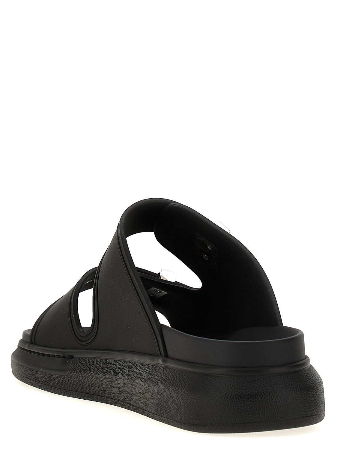Black Rubber Slides