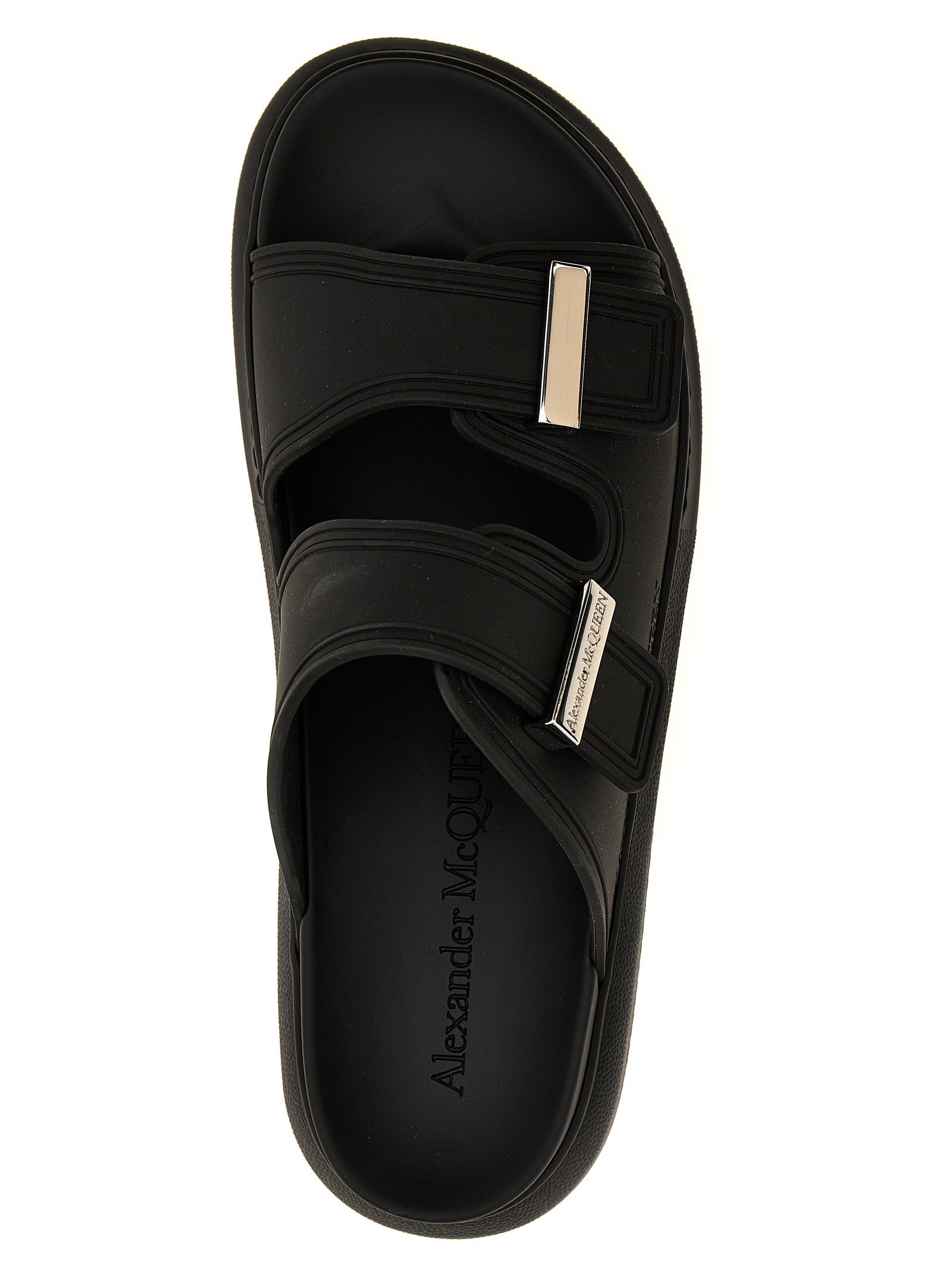 Black Rubber Slides