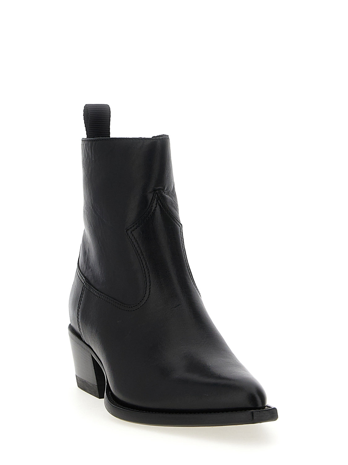 Black Cowhide Chelsea Boots