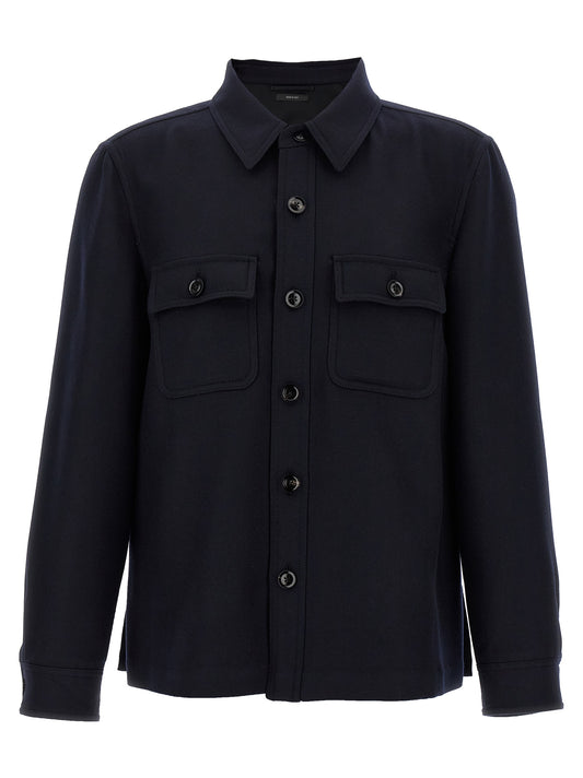 Blue Wool Blouse