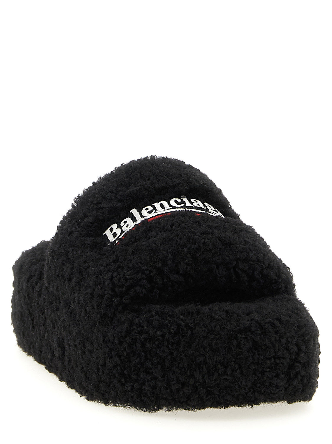 Black Polyester Slides