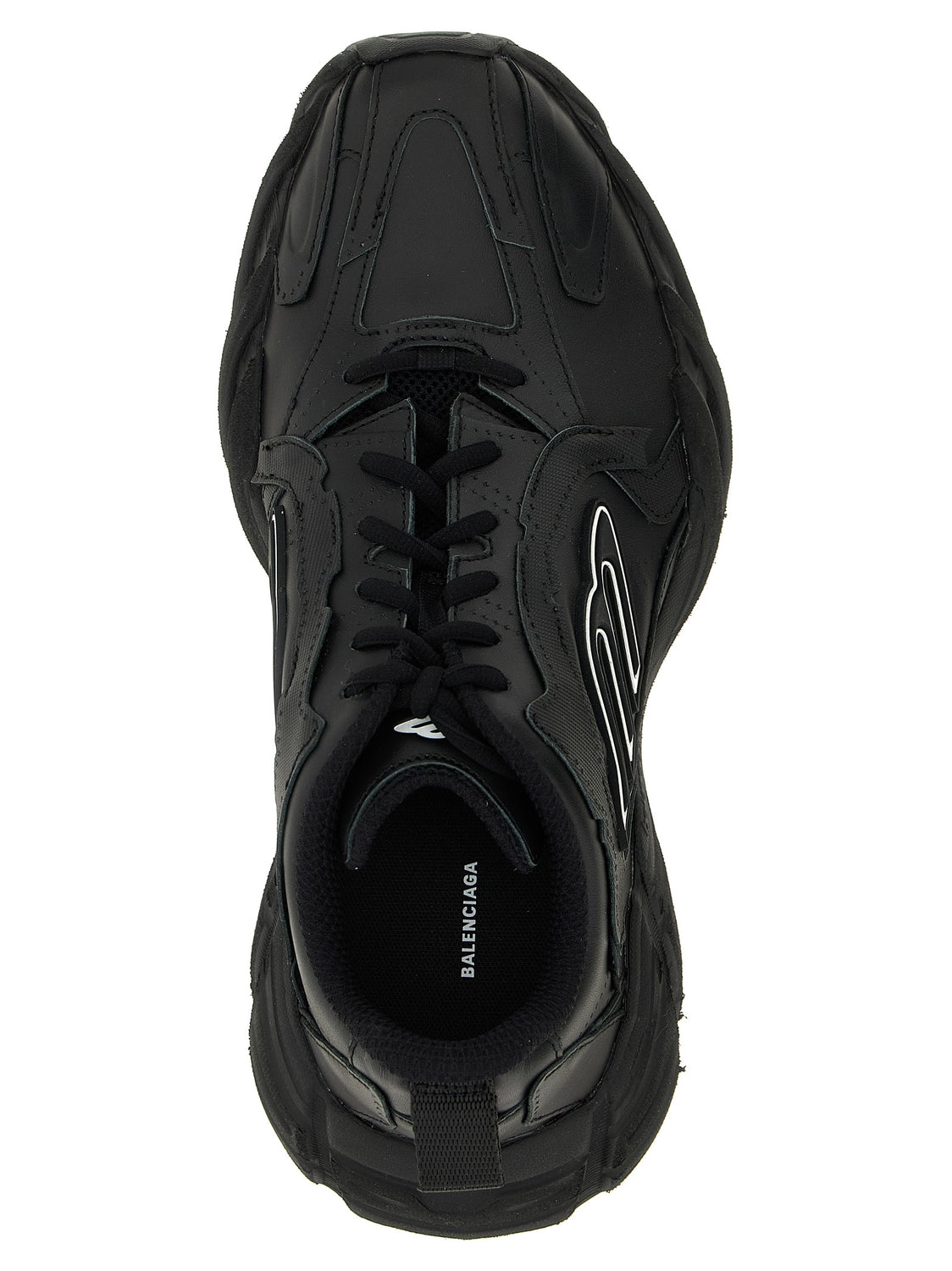 Black Calfskin Athletic Sneakers