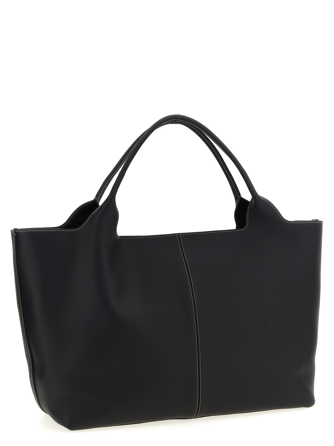 Black Calfskin Tote Bag