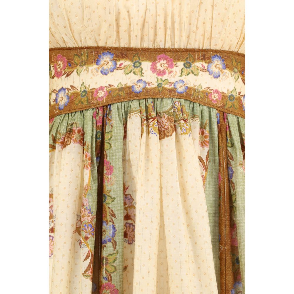 Multicolor Cotton Casual Dress