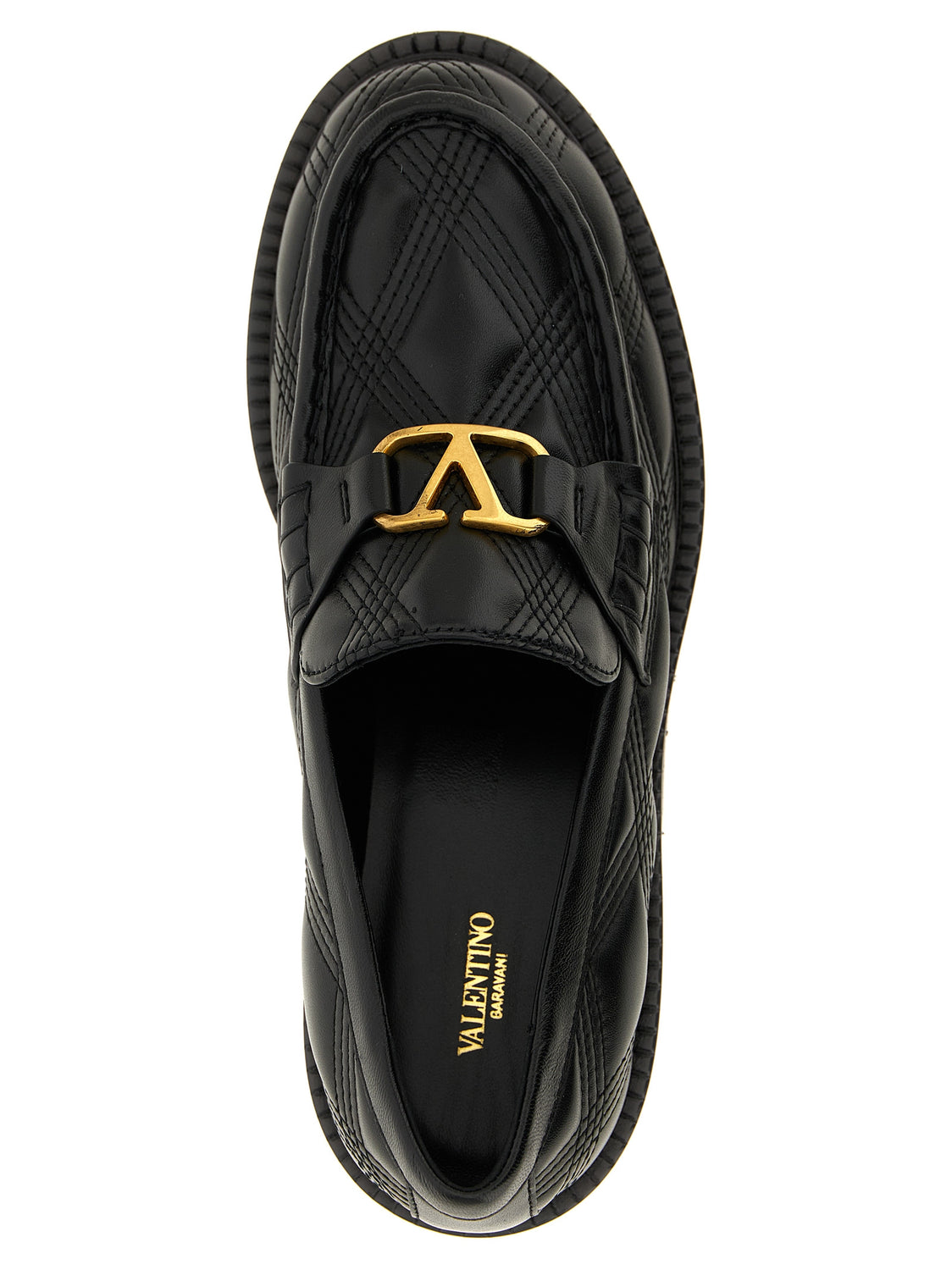 Black Lamb Leather Slip-On Loafers