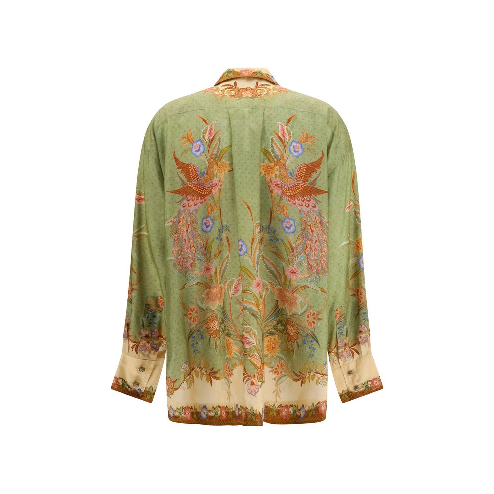 Multicolor Silk Pattern Shirt