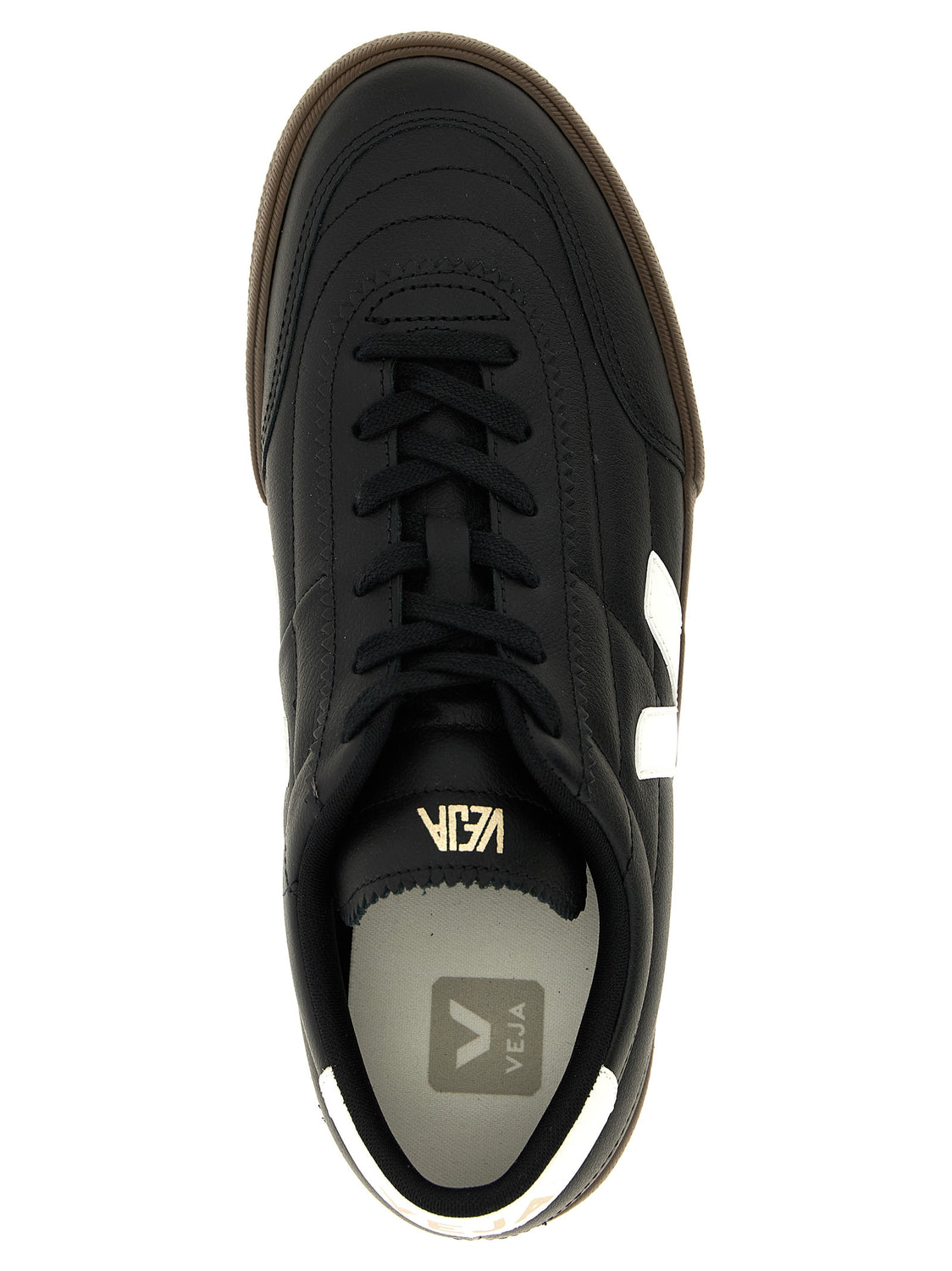 Bicolor Genuine Leather Low Top Sneakers
