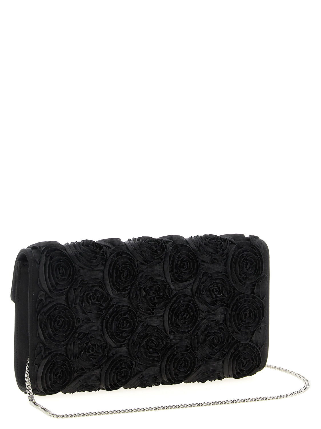Black Viscose Clutch Bag