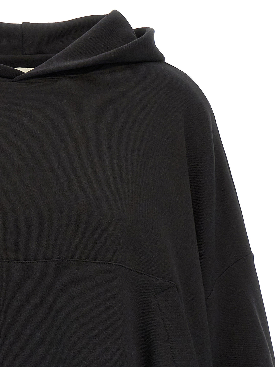 Black Cotton Sweatshirt