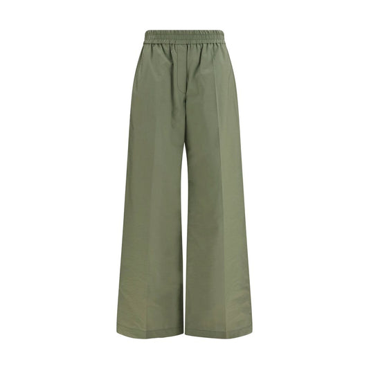 Bicolor Cotton Casual Pants