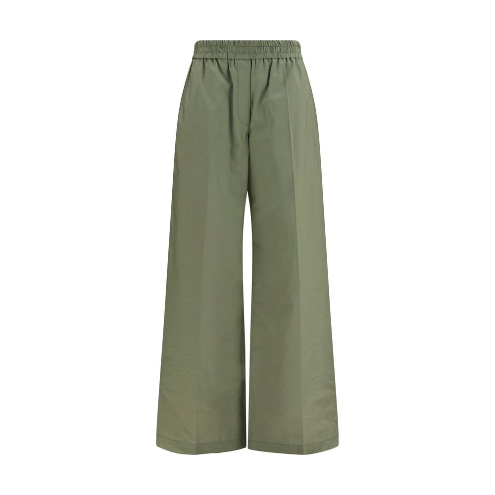 Bicolor Cotton Casual Pants