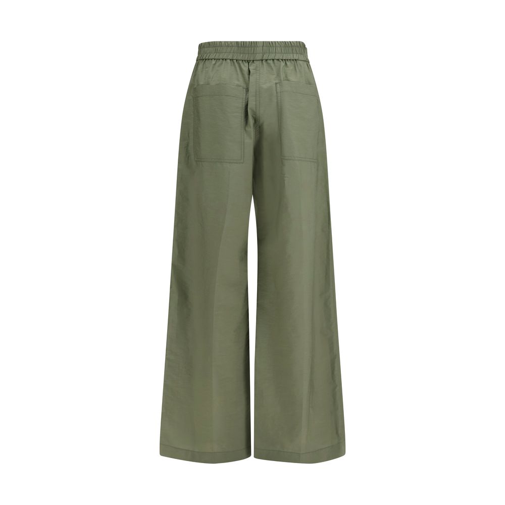 Bicolor Cotton Casual Pants