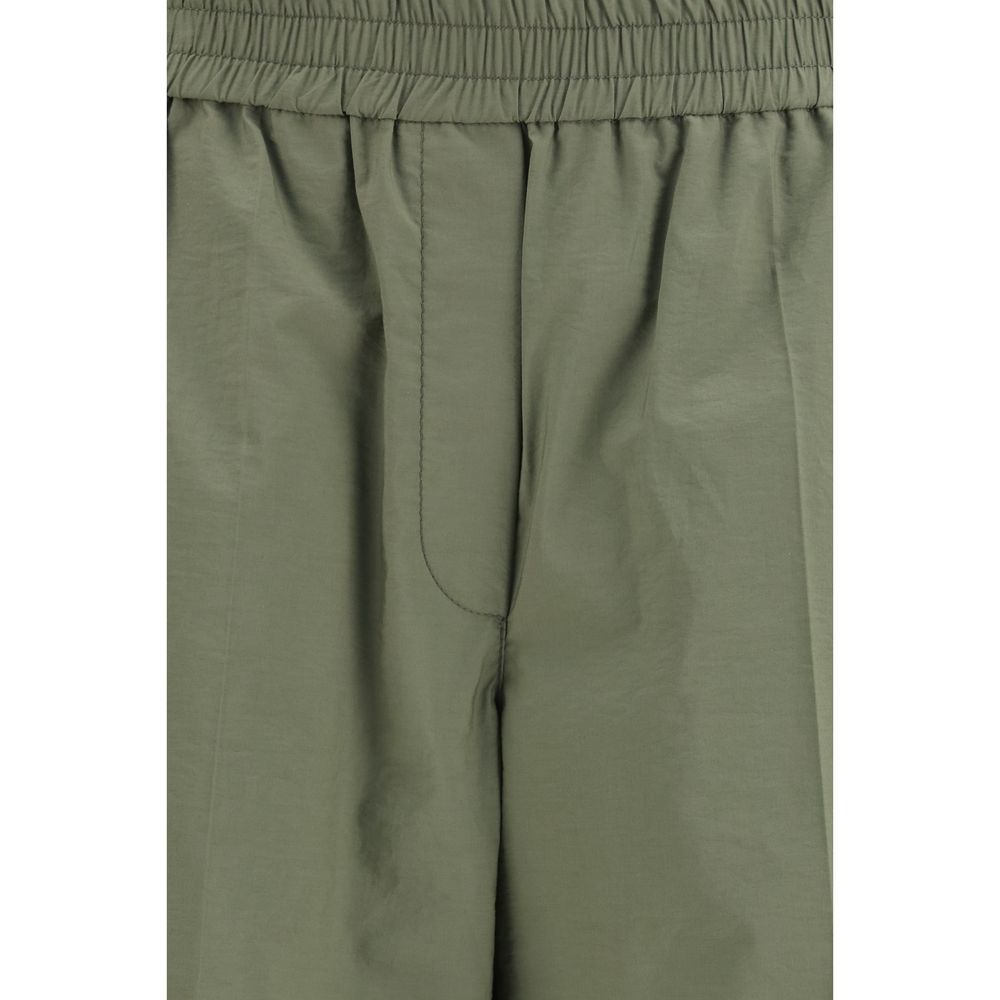 Bicolor Cotton Casual Pants