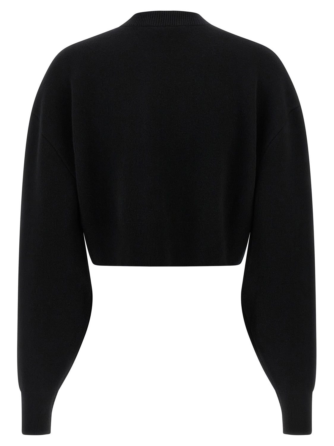 Black Virgin Wool Cardigan