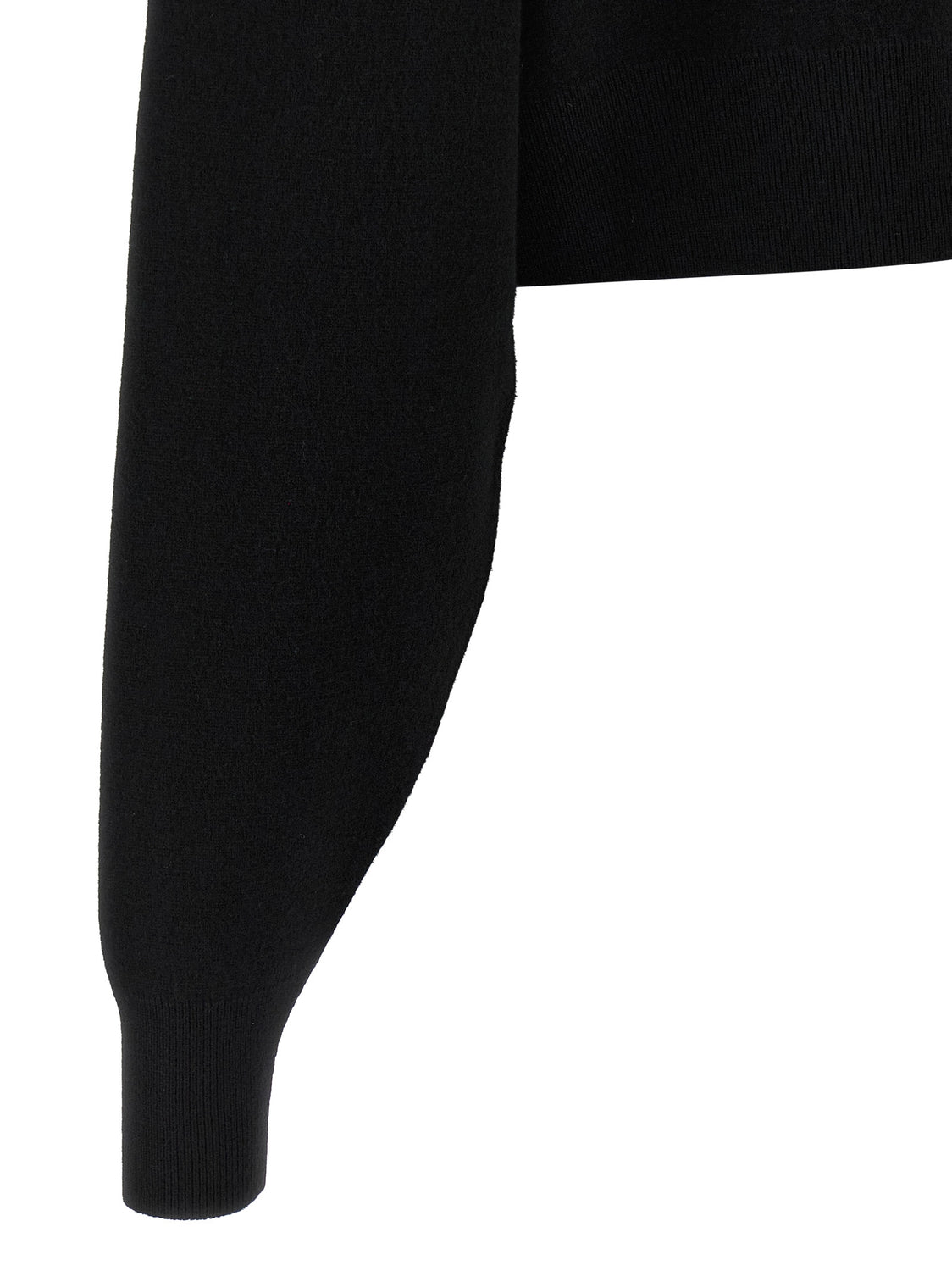 Black Virgin Wool Cardigan
