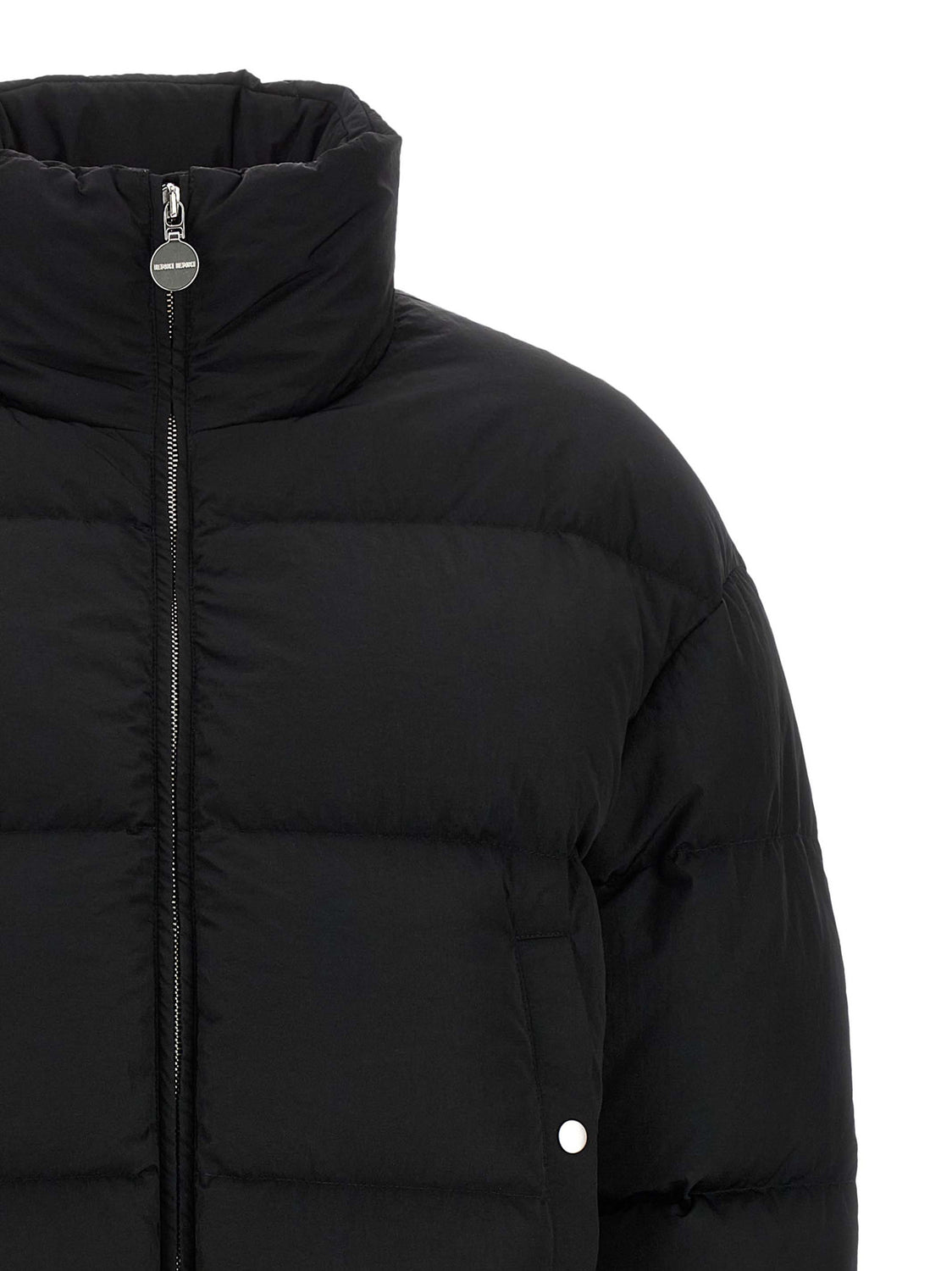 Black Nylon Full-Length Jacket