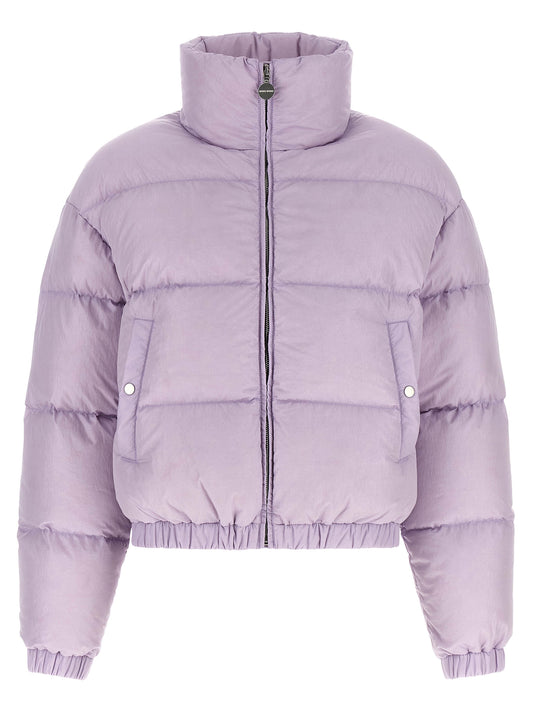 Purple Nylon Full-Length Jacket