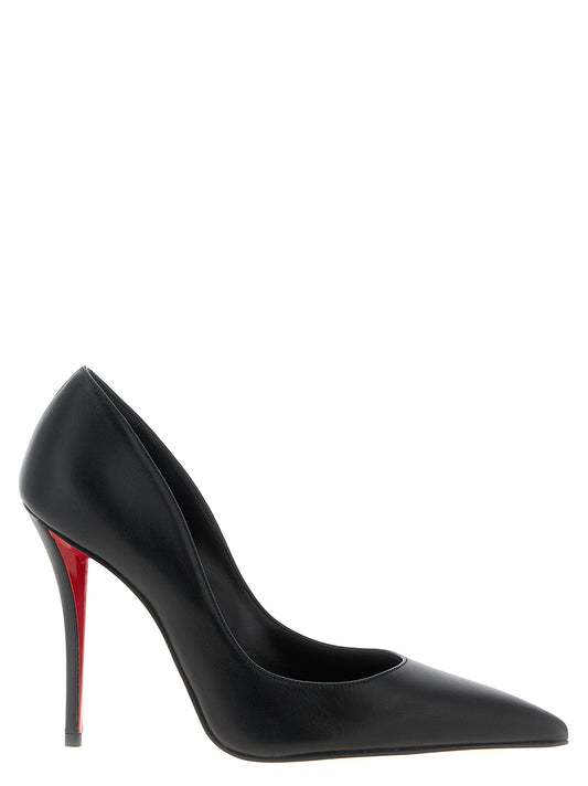 Black Lamb Leather High Heel Pumps