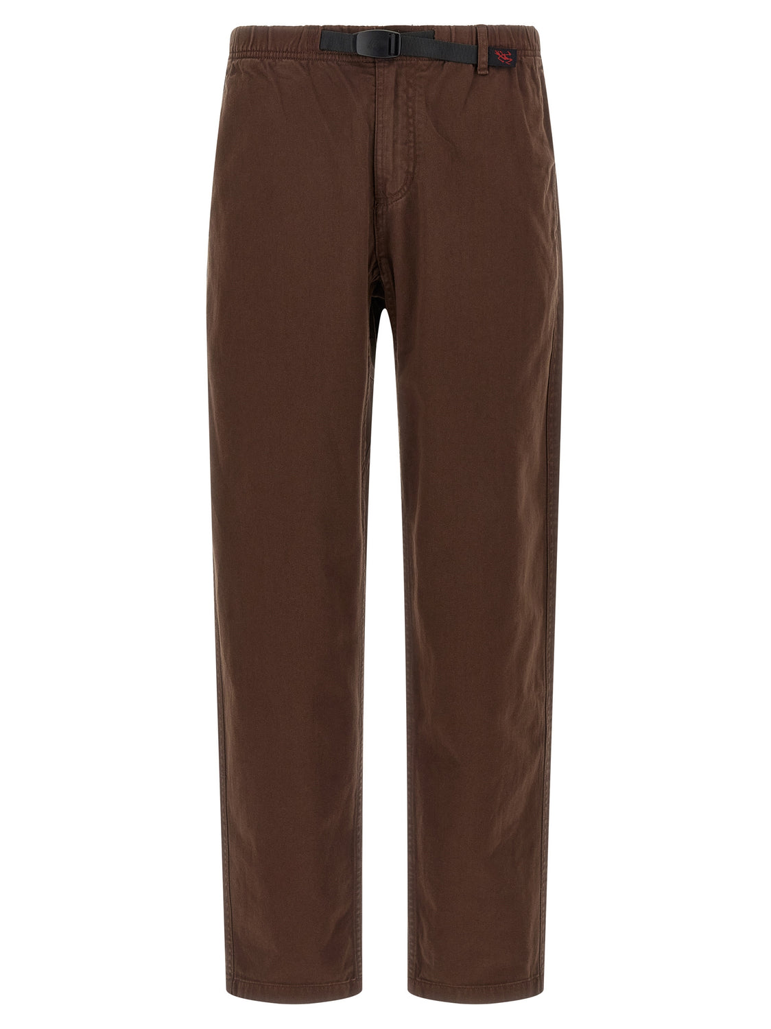 Brown Cotton Casual Pants