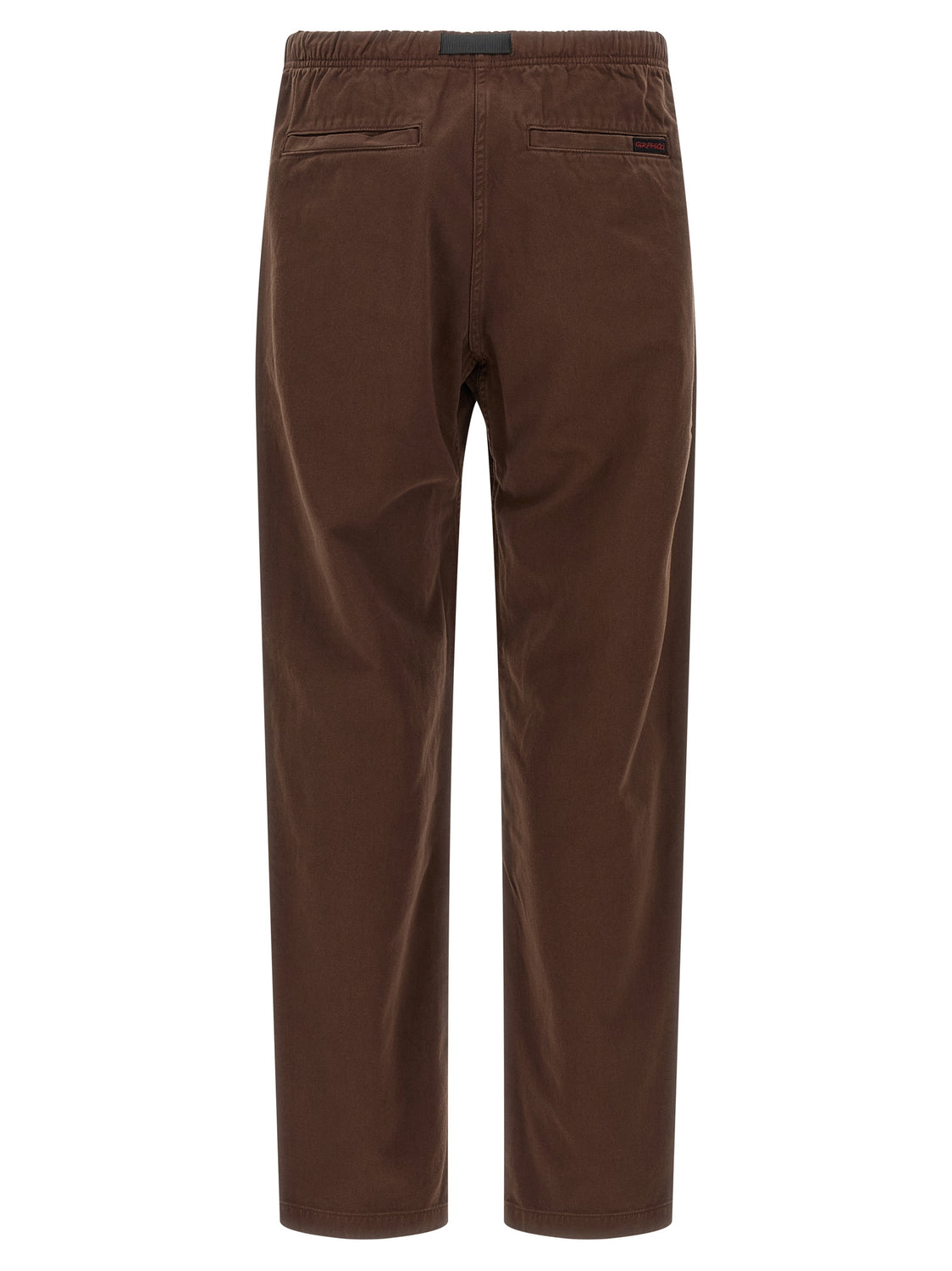 Brown Cotton Casual Pants