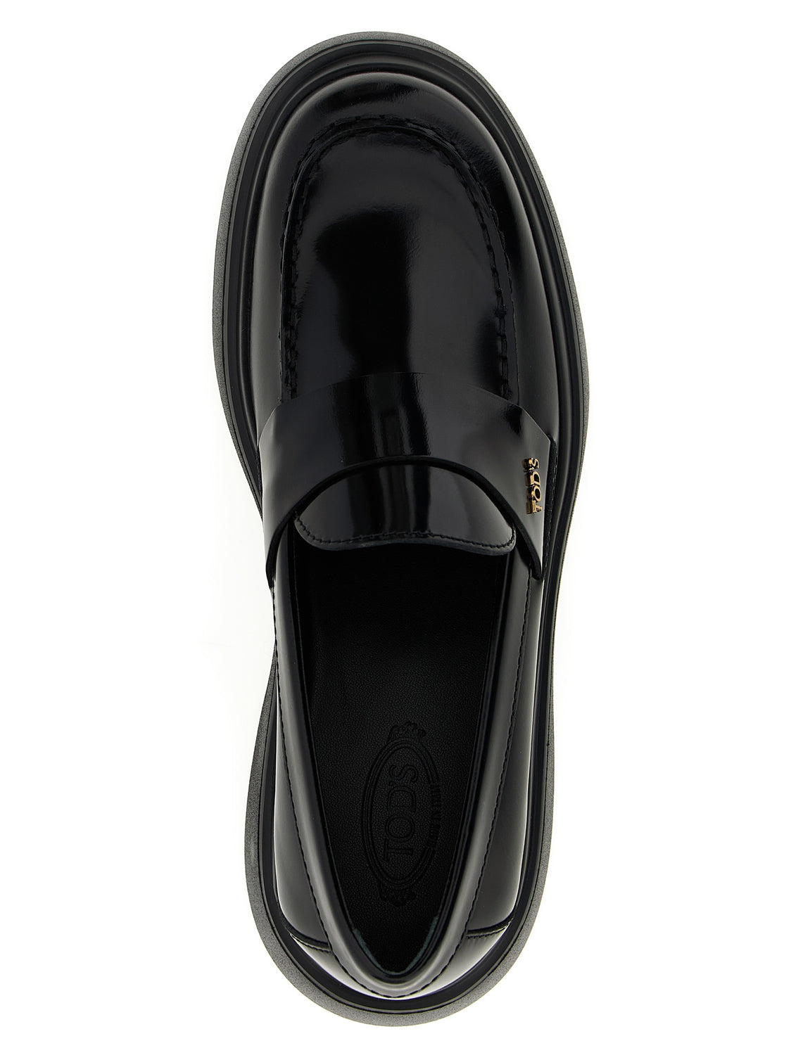 Black Calfskin Slip-On Loafers