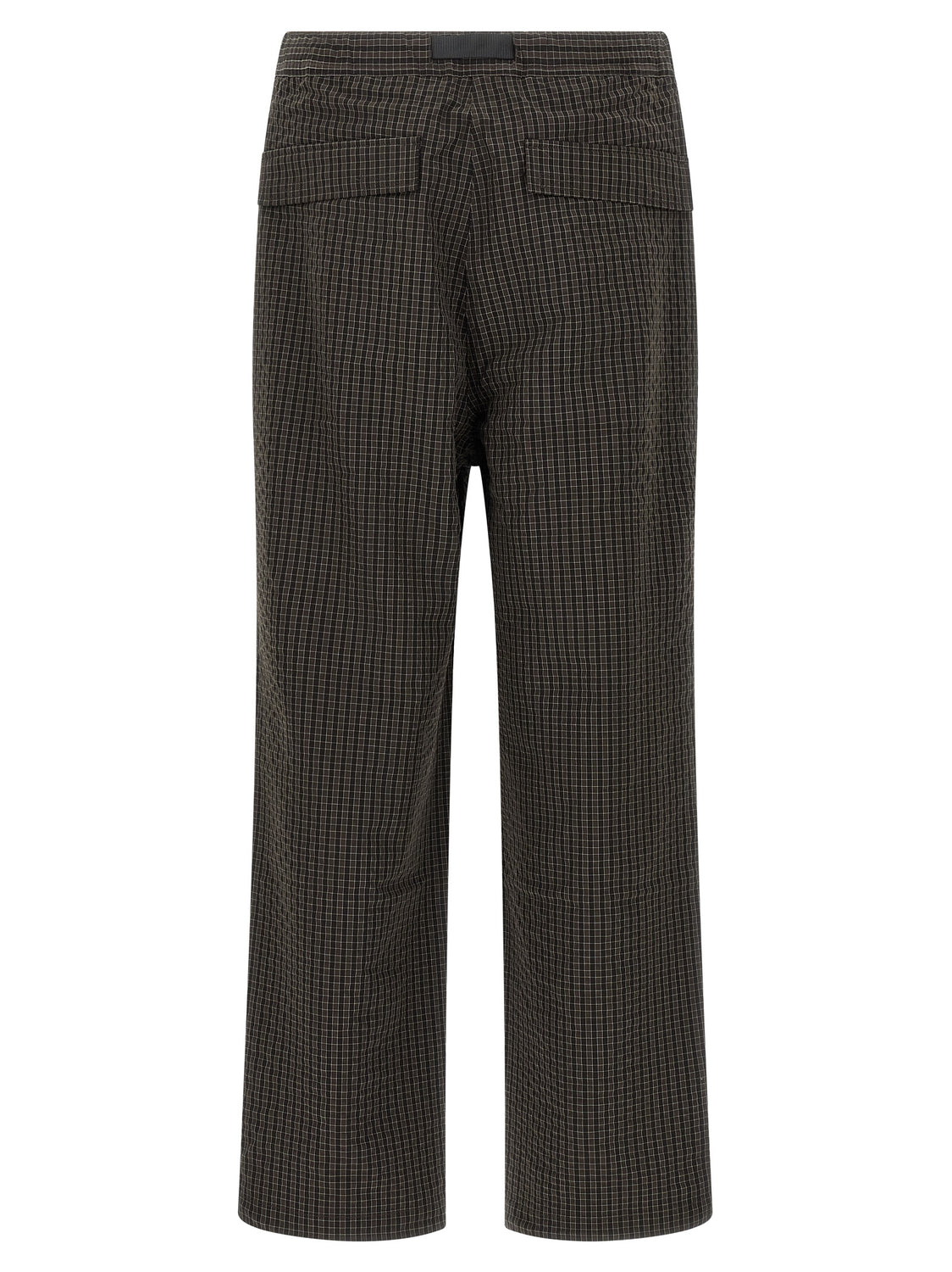 Brown Polyester Casual Pants
