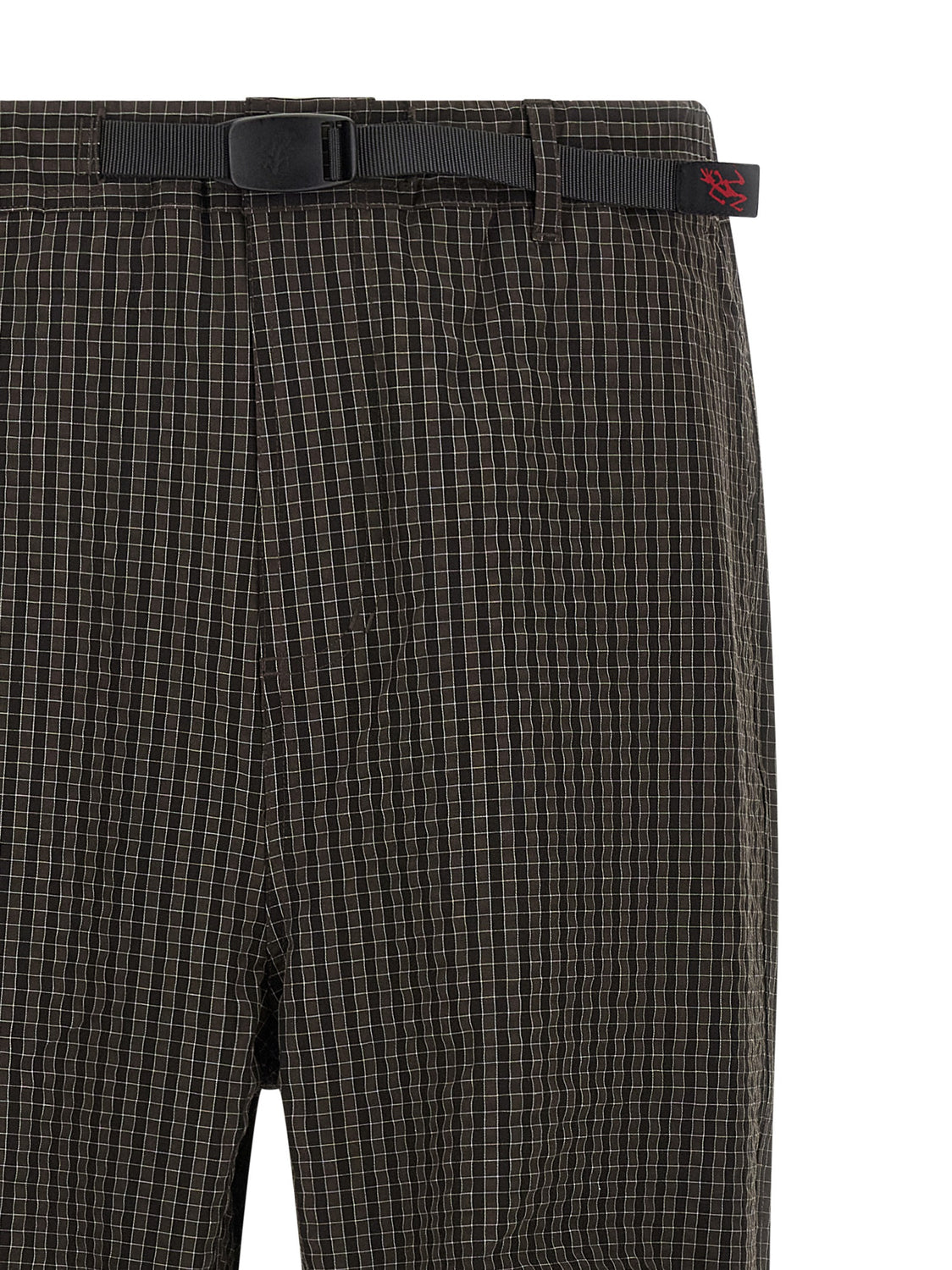 Brown Polyester Casual Pants