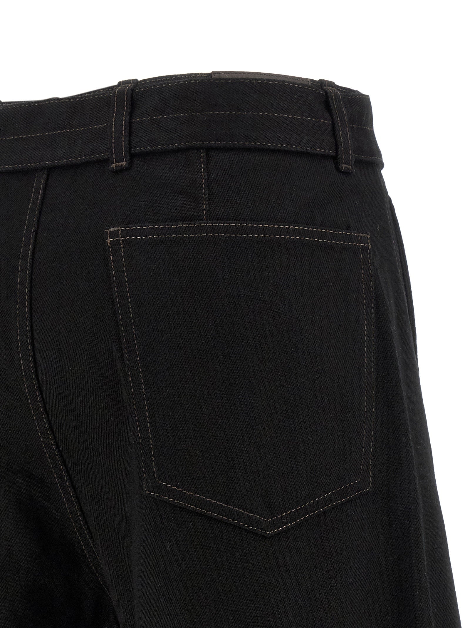 Black Cotton Jeans Denim