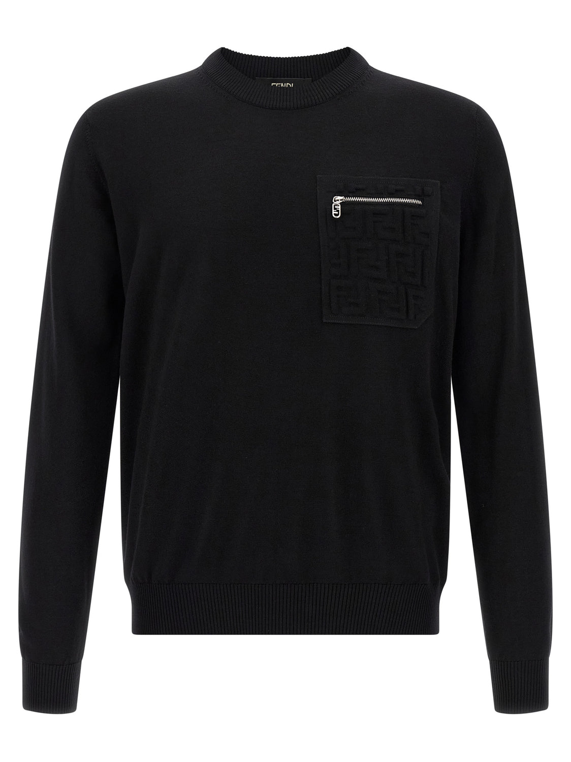 Black Virgin Wool Cardigan