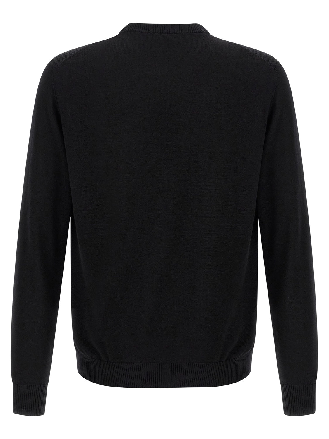 Black Virgin Wool Cardigan