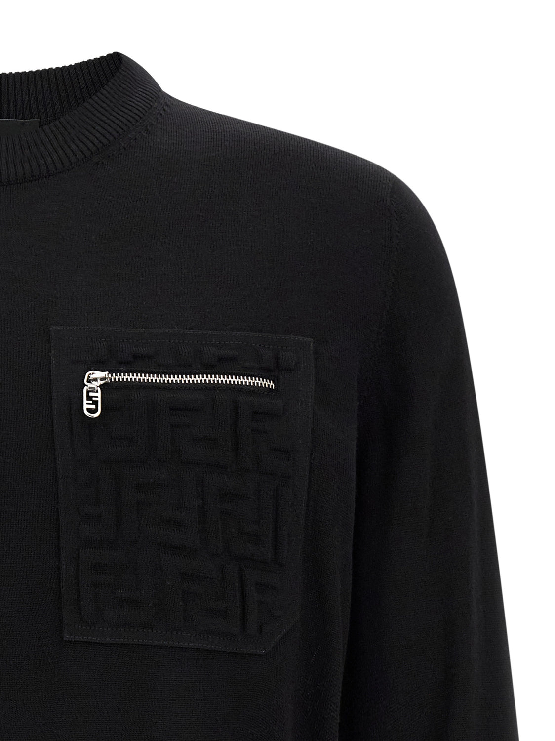 Black Virgin Wool Cardigan