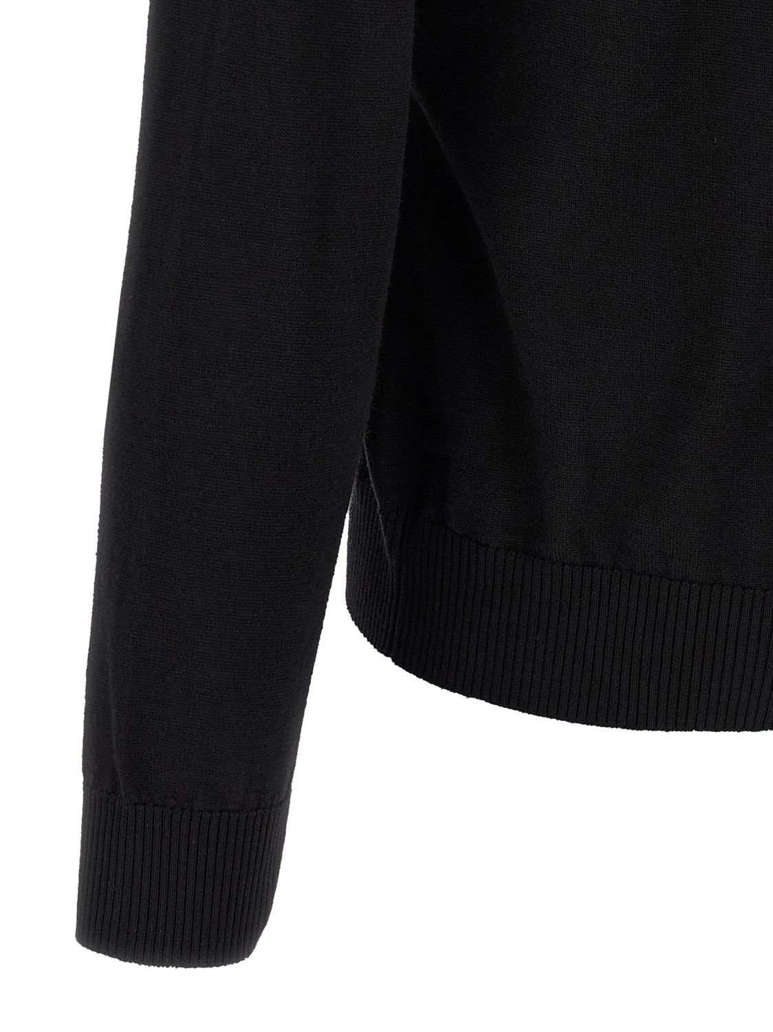 Black Virgin Wool Cardigan