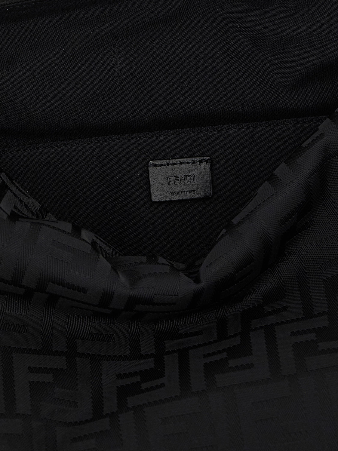 Black Polyamide Shoulder Bag