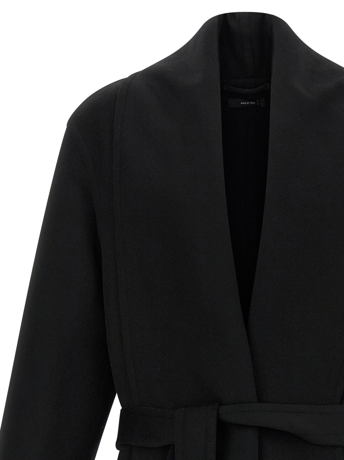 Black Virgin Wool Coat