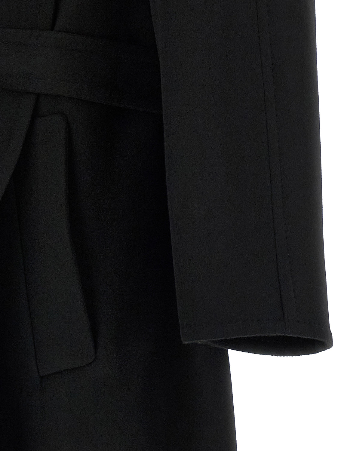 Black Virgin Wool Coat
