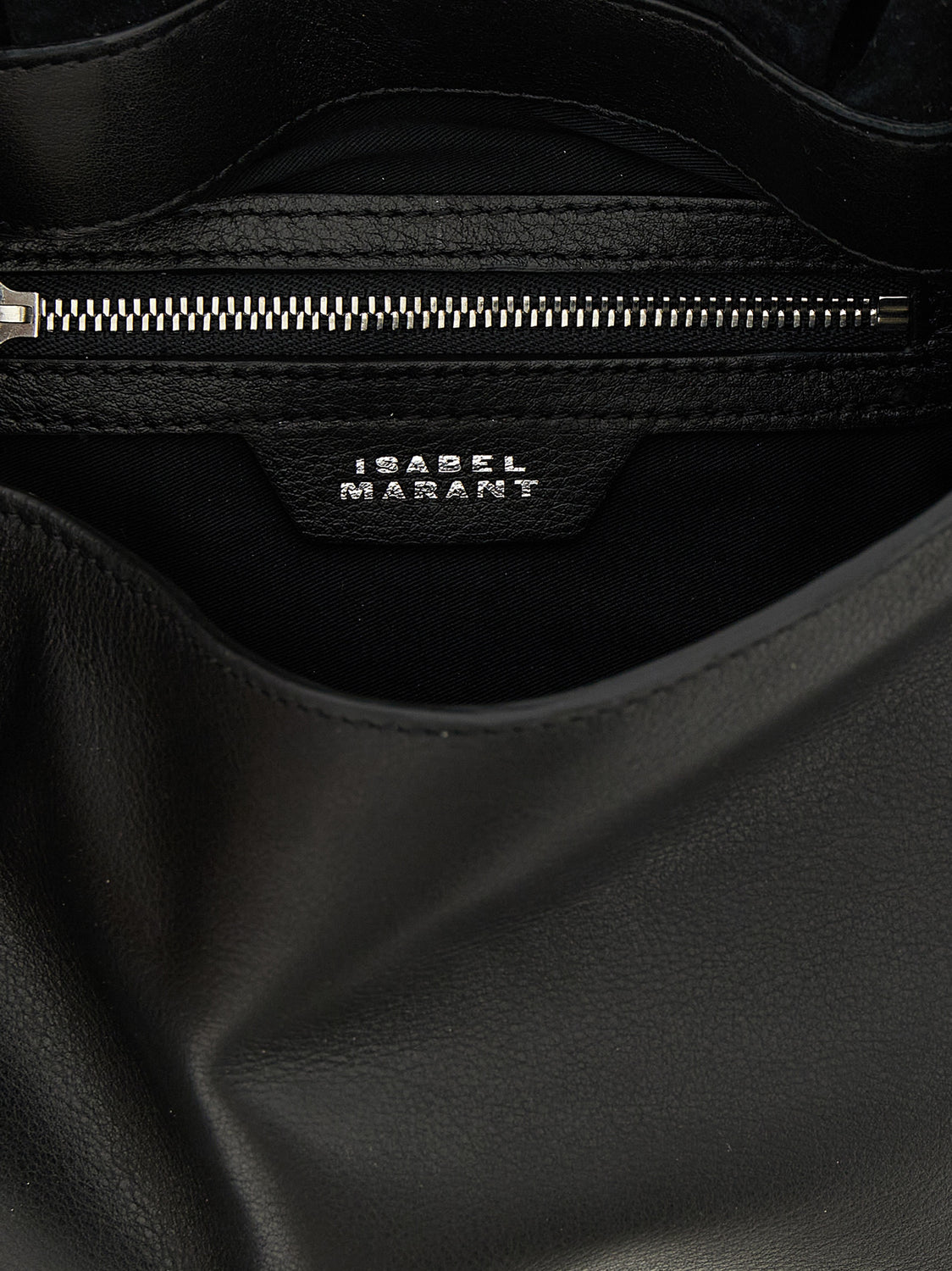 Black Calfskin Shoulder Bag