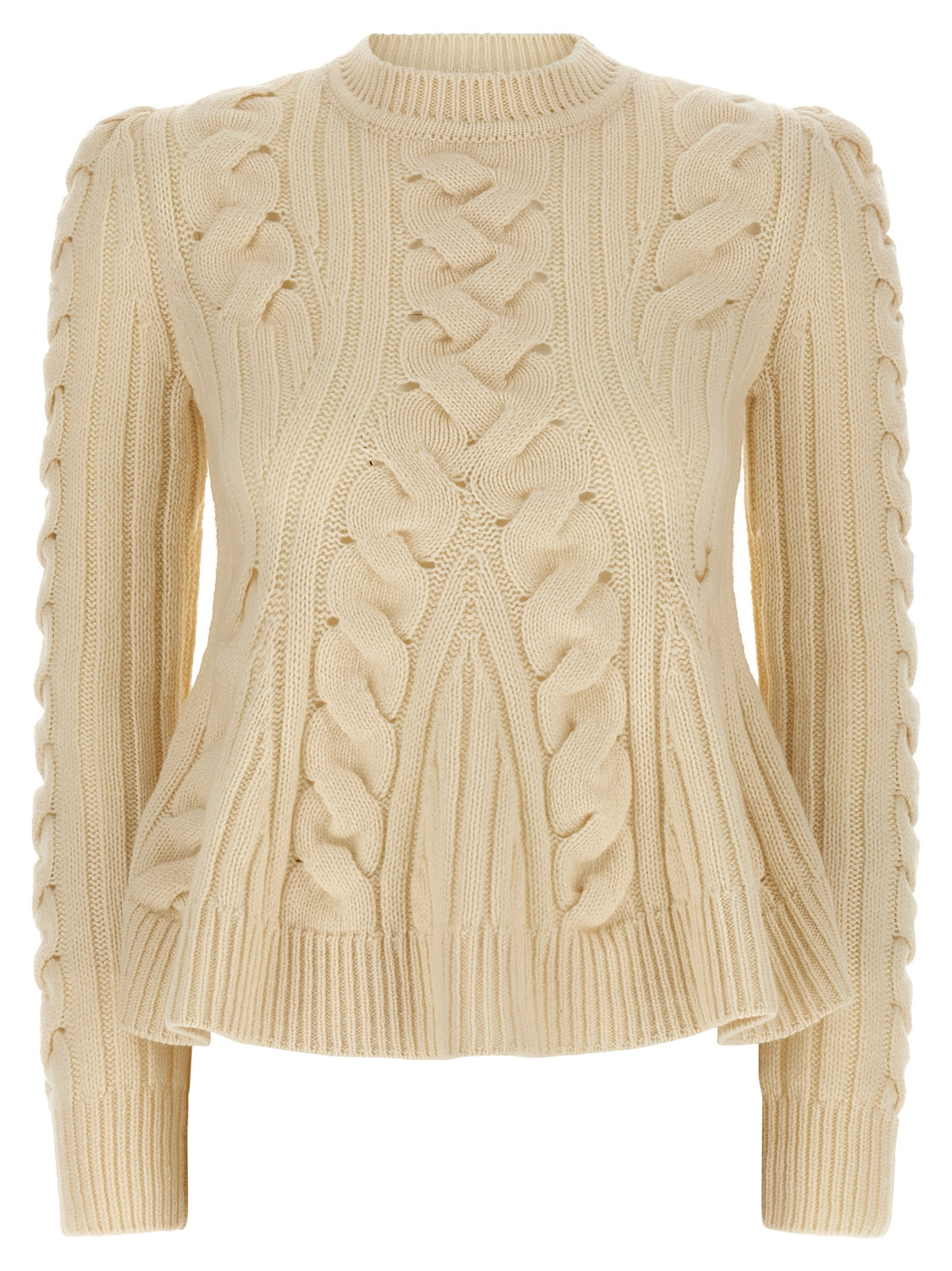 Beige Wool Cardigan