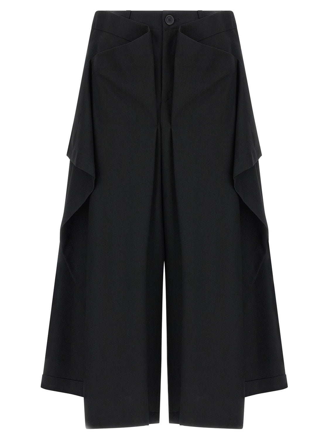 Black Wool Casual Pants
