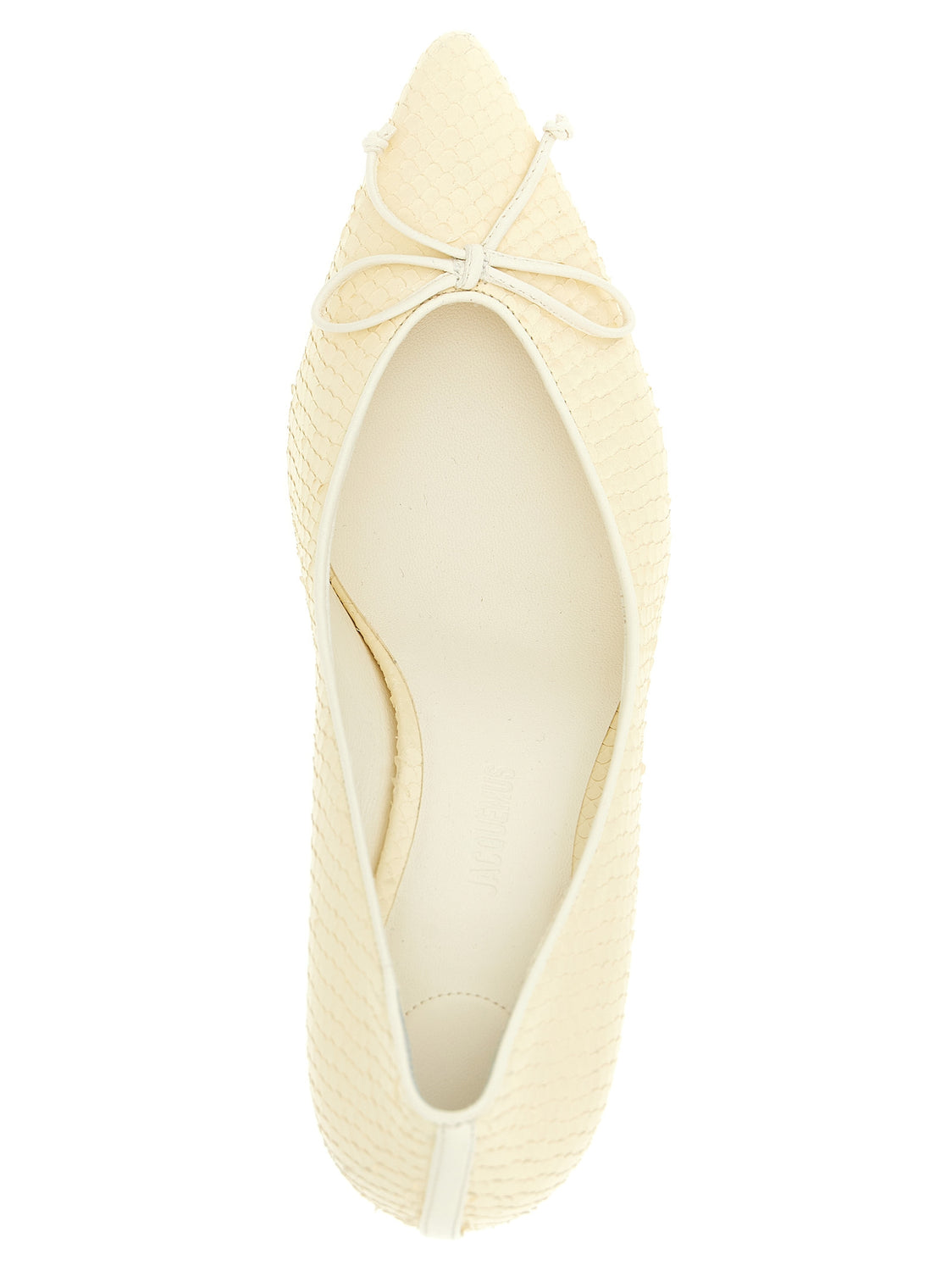 Beige Calfskin High Heel Pumps