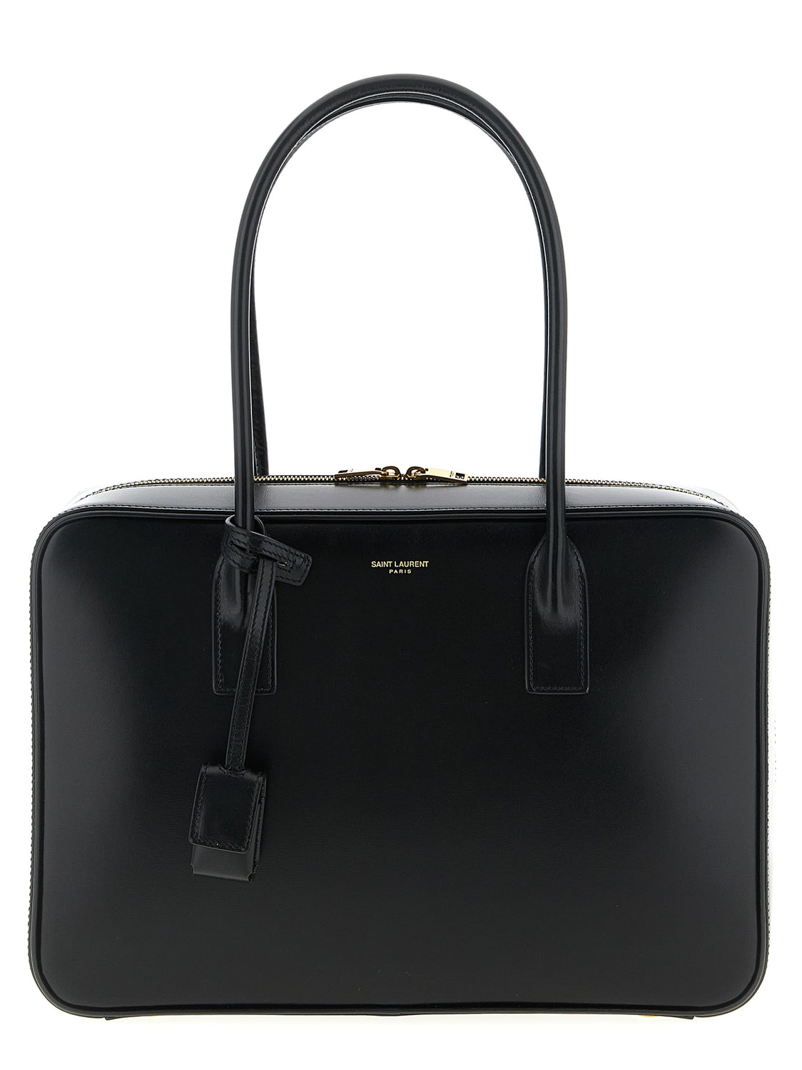 Black Calfskin Shoulder Bag