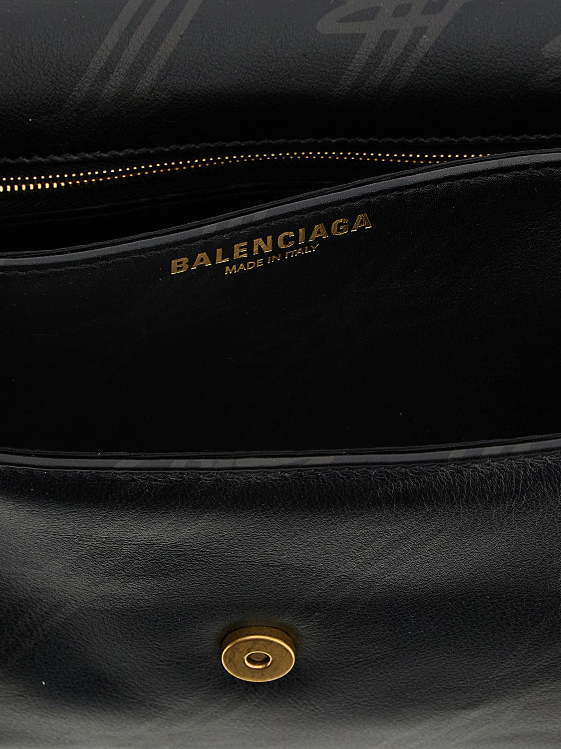 Black Leather Shoulder Bag