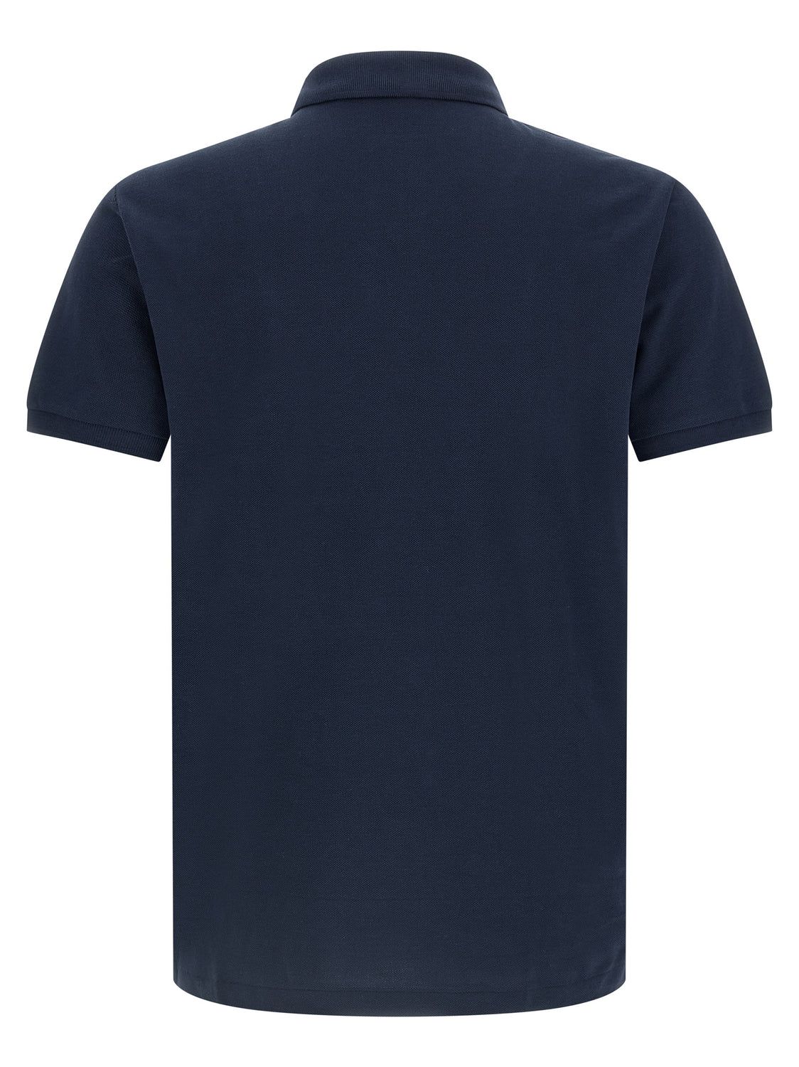 Blue Cotton Polo Shirt