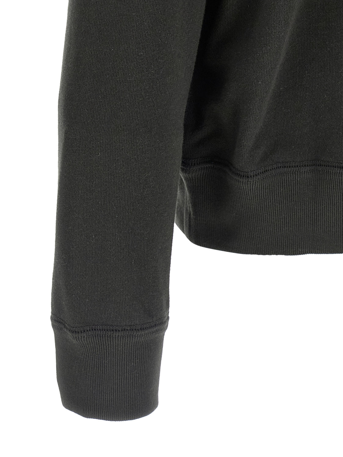 Black Cotton Sweatshirt