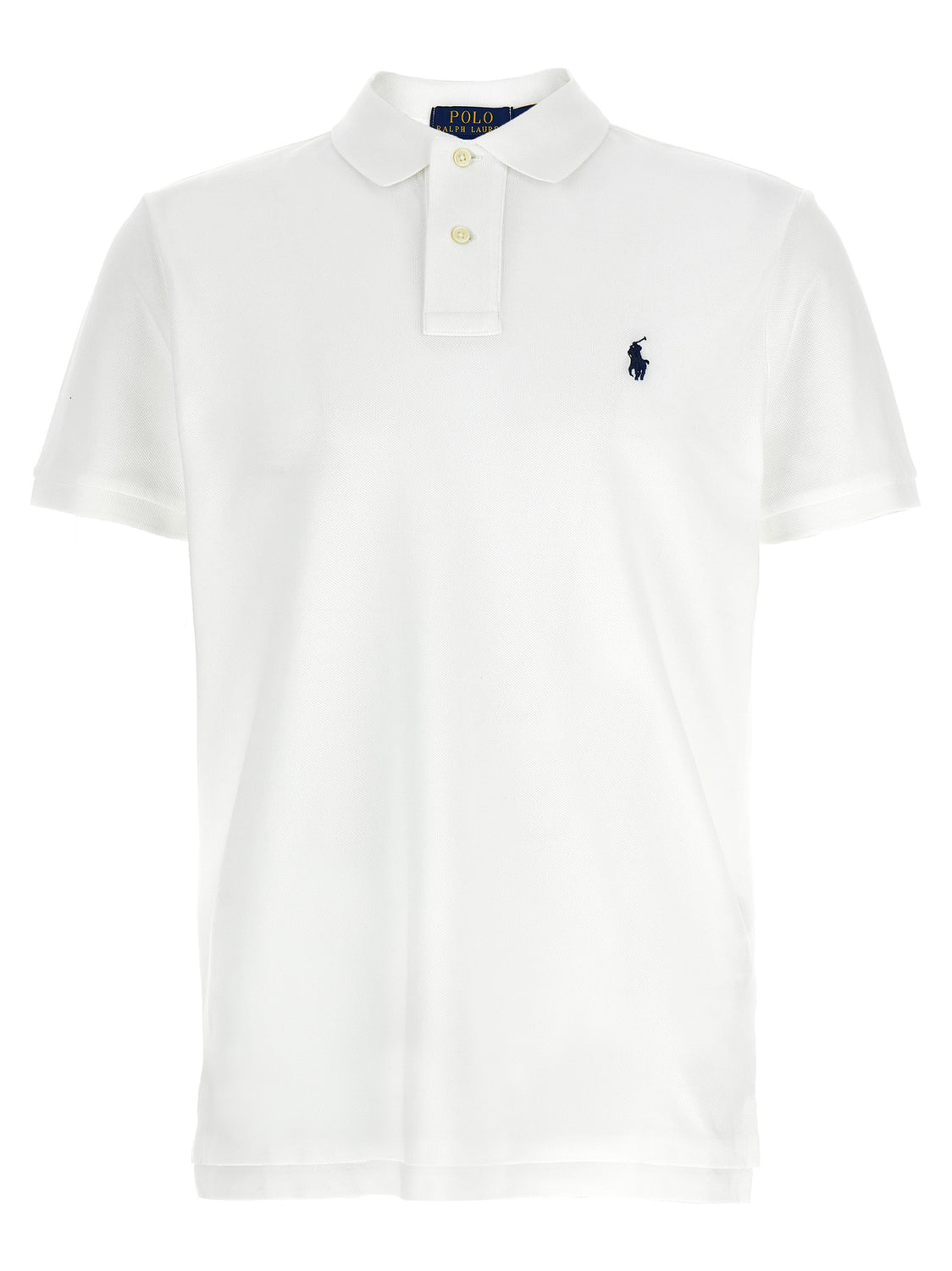 White Cotton Polo Shirt