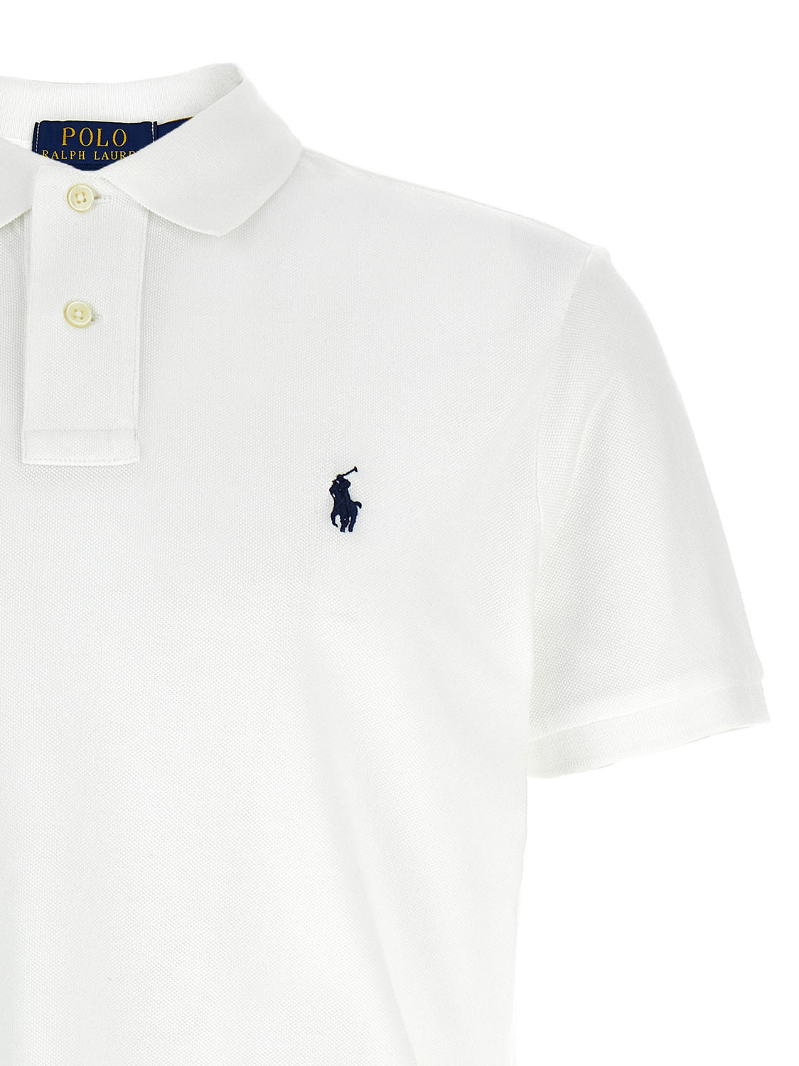 White Cotton Polo Shirt